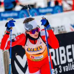 Samse National Tour n°4,MÉRIBEL, FRANCE - JANUARY 18: FONTAINE THEMICE of FRA January 18, 2026 in Méribel, France. (Photo by Rodriguez Alexis / @Aleiks_photo)