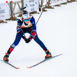 Samse National Tour n°4,MÉRIBEL, FRANCE - JANUARY 18: BUGEAUD LOLA of FRA January 18, 2026 in Méribel, France. (Photo by Rodriguez Alexis / @Aleiks_photo)