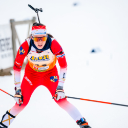 Samse National Tour n°4,MÉRIBEL, FRANCE - JANUARY 18: PIC CALINE of FRA January 18, 2026 in Méribel, France. (Photo by Rodriguez Alexis / @Aleiks_photo)