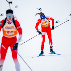 Samse National Tour n°4,MÉRIBEL, FRANCE - JANUARY 18: JEANNIER LEONIE of FRA January 18, 2026 in Méribel, France. (Photo by Rodriguez Alexis / @Aleiks_photo)
