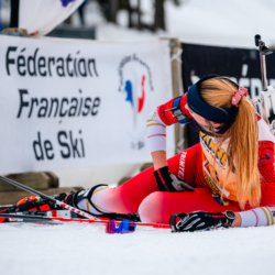 Samse National Tour n°4,MÉRIBEL, FRANCE - JANUARY 18: MORETTI LENA of FRA January 18, 2026 in Méribel, France. (Photo by Rodriguez Alexis / @Aleiks_photo)