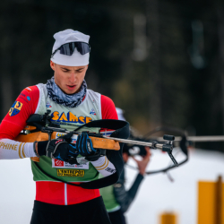 Samse National Tour n°4,MÉRIBEL, FRANCE - JANUARY 18: LAINE VICTOR of FRA January 18, 2026 in Méribel, France. (Photo by Rodriguez Alexis / @Aleiks_photo)