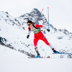 Samse National Tour n°4,MÉRIBEL, FRANCE - JANUARY 18: LAINE VICTOR of FRA January 18, 2026 in Méribel, France. (Photo by Rodriguez Alexis / @Aleiks_photo)