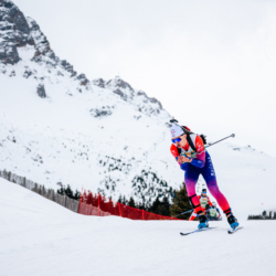 Samse National Tour n°4,MÉRIBEL, FRANCE - JANUARY 18: LARGER LOIS of FRA January 18, 2026 in Méribel, France. (Photo by Rodriguez Alexis / @Aleiks_photo)