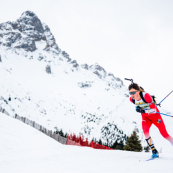 Samse National Tour n°4,MÉRIBEL, FRANCE - JANUARY 18: LAINE VICTOR of FRA January 18, 2026 in Méribel, France. (Photo by Rodriguez Alexis / @Aleiks_photo)