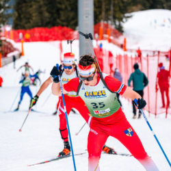Samse National Tour n°4,MÉRIBEL, FRANCE - JANUARY 18: PIRES CLEMENT of FRA January 18, 2026 in Méribel, France. (Photo by Rodriguez Alexis / @Aleiks_photo)