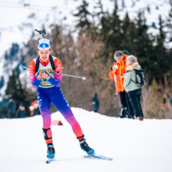 Samse National Tour n°4,MÉRIBEL, FRANCE - JANUARY 18: LARGER LOIS of FRA January 18, 2026 in Méribel, France. (Photo by Rodriguez Alexis / @Aleiks_photo)