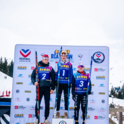 Samse National Tour n°4,MÉRIBEL, FRANCE - JANUARY 18: MADELENAT NANS of FRA, PERRILLAT-BOTTONET EMILE of FRA an BOUILLET TOM of FRA January 18, 2026 in Méribel, France. (Photo by Rodriguez Alexis / @Aleiks_photo)
