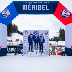 Samse National Tour n°4,MÉRIBEL, FRANCE - JANUARY 18: POIROT GUILLAUME of FRA, PERRILLAT-BOTTONET JUDICAEL of FRA and GRATALOUP MANISSOLLE CAMILLE of FRA January 18, 2026 in Méribel, France. (Photo by Rodriguez Alexis / @Aleiks_photo)