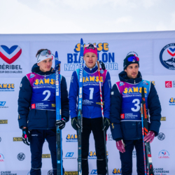 Samse National Tour n°4,MÉRIBEL, FRANCE - JANUARY 18: POIROT GUILLAUME of FRA, PERRILLAT-BOTTONET JUDICAEL of FRA and GUIRAUD-POILLOT THEO of FRA January 18, 2026 in Méribel, France. (Photo by Rodriguez Alexis / @Aleiks_photo)