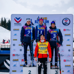 Samse National Tour n°4,MÉRIBEL, FRANCE - JANUARY 18: POIROT GUILLAUME of FRA, PERRILLAT-BOTTONET JUDICAEL of FRA BROUTIER REMI of FRA and GUIRAUD-POILLOT THEO of FRA January 18, 2026 in Méribel, France. (Photo by Rodriguez Alexis / @Aleiks_photo)