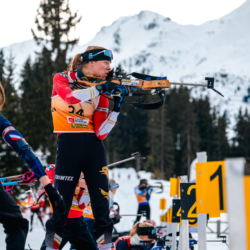 Samse National Tour n°4,MÉRIBEL, FRANCE - JANUARY 18: DAUTHEVILLE JEANNE of FRA January 18, 2026 in Méribel, France. (Photo by Rodriguez Alexis / @Aleiks_photo)