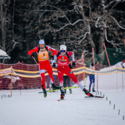 Samse National Tour n°5,LES CONTAMINES, FRANCE - JANUARY 25: MARTIN MINAZZI of FRA and SAMUEL TUTTINO of FRA January 25, 2026 in Les Contamines, France. (Photo by Rodriguez Alexis / @Aleiks_photo)