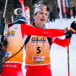 Samse National Tour n°5,LES CONTAMINES, FRANCE - JANUARY 25: NANS VERCUEIL of FRA, SAMUEL TUTTINO of FRA January 25, 2026 in Les Contamines, France. (Photo by Rodriguez Alexis / @Aleiks_photo)