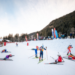 Samse National Tour n°5,LES CONTAMINES, FRANCE - JANUARY 25: STADIUM January 25, 2026 in Les Contamines, France. (Photo by Rodriguez Alexis / @Aleiks_photo)