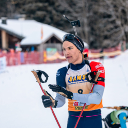 Samse National Tour n°5,LES CONTAMINES, FRANCE - JANUARY 25: RAPHAEL KERGOAT of FRA January 25, 2026 in Les Contamines, France. (Photo by Rodriguez Alexis / @Aleiks_photo)