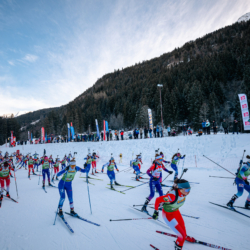 Samse National Tour n°5,LES CONTAMINES, FRANCE - JANUARY 25: LOUANE ADAM of FRA January 25, 2026 in Les Contamines, France. (Photo by Rodriguez Alexis / @Aleiks_photo)