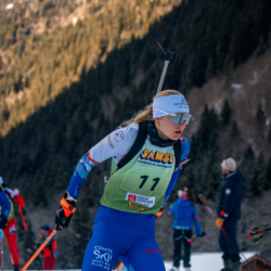 Samse National Tour n°5,LES CONTAMINES, FRANCE - JANUARY 25: PAULINE LAFOUX of FRA January 25, 2026 in Les Contamines, France. (Photo by Rodriguez Alexis / @Aleiks_photo)
