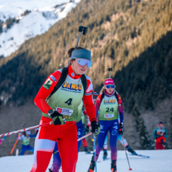 Samse National Tour n°5,LES CONTAMINES, FRANCE - JANUARY 25: TAINA BUISSON of FRA January 25, 2026 in Les Contamines, France. (Photo by Rodriguez Alexis / @Aleiks_photo)