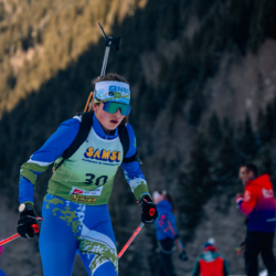Samse National Tour n°5,LES CONTAMINES, FRANCE - JANUARY 25: OLIVIA DEROCHEBOEUF of FRA January 25, 2026 in Les Contamines, France. (Photo by Rodriguez Alexis / @Aleiks_photo)