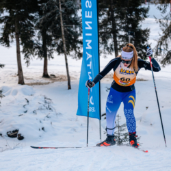 Samse National Tour n°5,LES CONTAMINES, FRANCE - JANUARY 25: AXELLE VIGNON of FRA January 25, 2026 in Les Contamines, France. (Photo by Rodriguez Alexis / @Aleiks_photo)