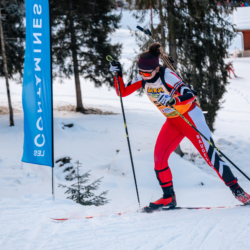 Samse National Tour n°5,LES CONTAMINES, FRANCE - JANUARY 25: LOUISE PENNA of FRA January 25, 2026 in Les Contamines, France. (Photo by Rodriguez Alexis / @Aleiks_photo)