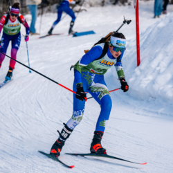 Samse National Tour n°5,LES CONTAMINES, FRANCE - JANUARY 25: OLIVIA DEROCHEBOEUF of FRA January 25, 2026 in Les Contamines, France. (Photo by Rodriguez Alexis / @Aleiks_photo)