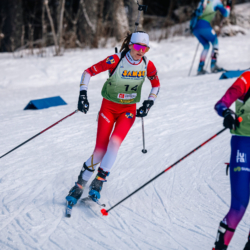 Samse National Tour n°5,LES CONTAMINES, FRANCE - JANUARY 25: ROSE DUSSERRE of FRA January 25, 2026 in Les Contamines, France. (Photo by Rodriguez Alexis / @Aleiks_photo)