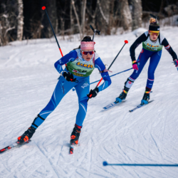 Samse National Tour n°5,LES CONTAMINES, FRANCE - JANUARY 25: CHARLOTTE MARCELAT of FRA January 25, 2026 in Les Contamines, France. (Photo by Rodriguez Alexis / @Aleiks_photo)