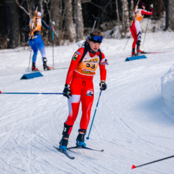 Samse National Tour n°5,LES CONTAMINES, FRANCE - JANUARY 25: CANELLE MIDEZ of FRA January 25, 2026 in Les Contamines, France. (Photo by Rodriguez Alexis / @Aleiks_photo)