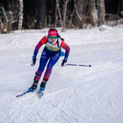Samse National Tour n°5,LES CONTAMINES, FRANCE - JANUARY 25: LENA MARCHANDISE of FRA January 25, 2026 in Les Contamines, France. (Photo by Rodriguez Alexis / @Aleiks_photo)