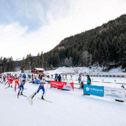Samse National Tour n°5,LES CONTAMINES, FRANCE - JANUARY 25: JULES LAFOUX of FRA January 25, 2026 in Les Contamines, France. (Photo by Rodriguez Alexis / @Aleiks_photo)