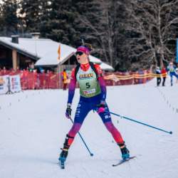 Samse National Tour n°5,LES CONTAMINES, FRANCE - JANUARY 25: MAYA PERREY of FRA January 25, 2026 in Les Contamines, France. (Photo by Rodriguez Alexis / @Aleiks_photo)