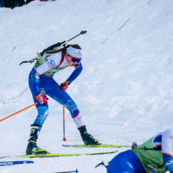 Samse National Tour n°5,LES CONTAMINES, FRANCE - JANUARY 25: AXELLE BOUVARD of FRA January 25, 2026 in Les Contamines, France. (Photo by Rodriguez Alexis / @Aleiks_photo)