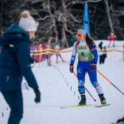 Samse National Tour n°5,LES CONTAMINES, FRANCE - JANUARY 25: LANA MOREIRA of FRA January 25, 2026 in Les Contamines, France. (Photo by Rodriguez Alexis / @Aleiks_photo)