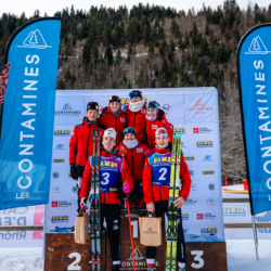 Samse National Tour n°5,LES CONTAMINES, FRANCE - JANUARY 25: NANS VERCUEIL of FRA, SAMUEL TUTTINO of FRA, SAVOIE U17 January 25, 2026 in Les Contamines, France. (Photo by Rodriguez Alexis / @Aleiks_photo)
