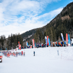Samse National Tour n°5,LES CONTAMINES, FRANCE - JANUARY 25: LEONIE JEANNIER of FRA, LISA SIBERCHICOT of FRA, LOU ANNE DUPONT BALLET BAZ of FRA, STADIUM January 25, 2026 in Les Contamines, France. (Photo by Rodriguez Alexis / @Aleiks_photo)