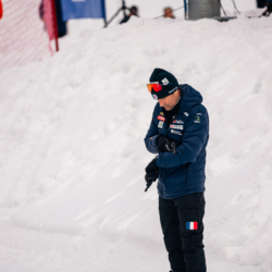 Samse National Tour n°5,LES CONTAMINES, FRANCE - JANUARY 25: CHRISTOPHE VASSALLO / FFS January 25, 2026 in Les Contamines, France. (Photo by Rodriguez Alexis / @Aleiks_photo)