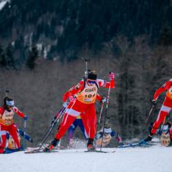 Samse National Tour n°5,LES CONTAMINES, FRANCE - JANUARY 25: EVA LAINE of FRA January 25, 2026 in Les Contamines, France. (Photo by Rodriguez Alexis / @Aleiks_photo)