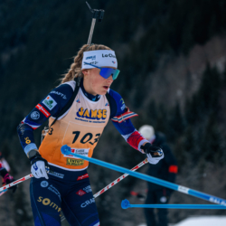 Samse National Tour n°5,LES CONTAMINES, FRANCE - JANUARY 25: LOU ANNE DUPONT BALLET BAZ of FRA January 25, 2026 in Les Contamines, France. (Photo by Rodriguez Alexis / @Aleiks_photo)