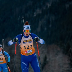 Samse National Tour n°5,LES CONTAMINES, FRANCE - JANUARY 25: JEANNE TEYSSANDIER of FRA January 25, 2026 in Les Contamines, France. (Photo by Rodriguez Alexis / @Aleiks_photo)
