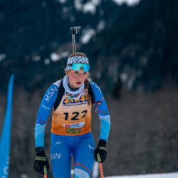 Samse National Tour n°5,LES CONTAMINES, FRANCE - JANUARY 25: CAPUCINE FISCHER of FRA January 25, 2026 in Les Contamines, France. (Photo by Rodriguez Alexis / @Aleiks_photo)