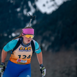 Samse National Tour n°5,LES CONTAMINES, FRANCE - JANUARY 25: LOU-ANN VASSEL of FRA January 25, 2026 in Les Contamines, France. (Photo by Rodriguez Alexis / @Aleiks_photo)