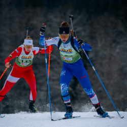 Samse National Tour n°5,LES CONTAMINES, FRANCE - JANUARY 25: MAELLE ACHOUI of FRA January 25, 2026 in Les Contamines, France. (Photo by Rodriguez Alexis / @Aleiks_photo)