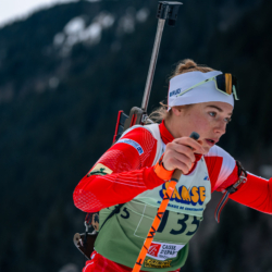 Samse National Tour n°5,LES CONTAMINES, FRANCE - JANUARY 25: MARIE HERICHER of FRA January 25, 2026 in Les Contamines, France. (Photo by Rodriguez Alexis / @Aleiks_photo)