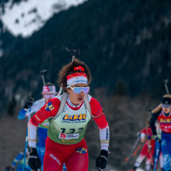 Samse National Tour n°5,LES CONTAMINES, FRANCE - JANUARY 25: MATILDA DODOS of FRA January 25, 2026 in Les Contamines, France. (Photo by Rodriguez Alexis / @Aleiks_photo)