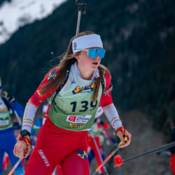 Samse National Tour n°5,LES CONTAMINES, FRANCE - JANUARY 25: ZABOU MELLOUET ACHARD of FRA January 25, 2026 in Les Contamines, France. (Photo by Rodriguez Alexis / @Aleiks_photo)