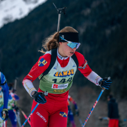 Samse National Tour n°5,LES CONTAMINES, FRANCE - JANUARY 25: JEANNE DAUTHEVILLE of FRA January 25, 2026 in Les Contamines, France. (Photo by Rodriguez Alexis / @Aleiks_photo)