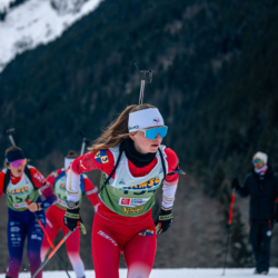 Samse National Tour n°5,LES CONTAMINES, FRANCE - JANUARY 25: MARGOT BONAIME of FRA January 25, 2026 in Les Contamines, France. (Photo by Rodriguez Alexis / @Aleiks_photo)