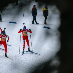 Samse National Tour n°5,LES CONTAMINES, FRANCE - JANUARY 25: FANY BERTRAND of FRA, LEONIE JEANNIER of FRA January 25, 2026 in Les Contamines, France. (Photo by Rodriguez Alexis / @Aleiks_photo)